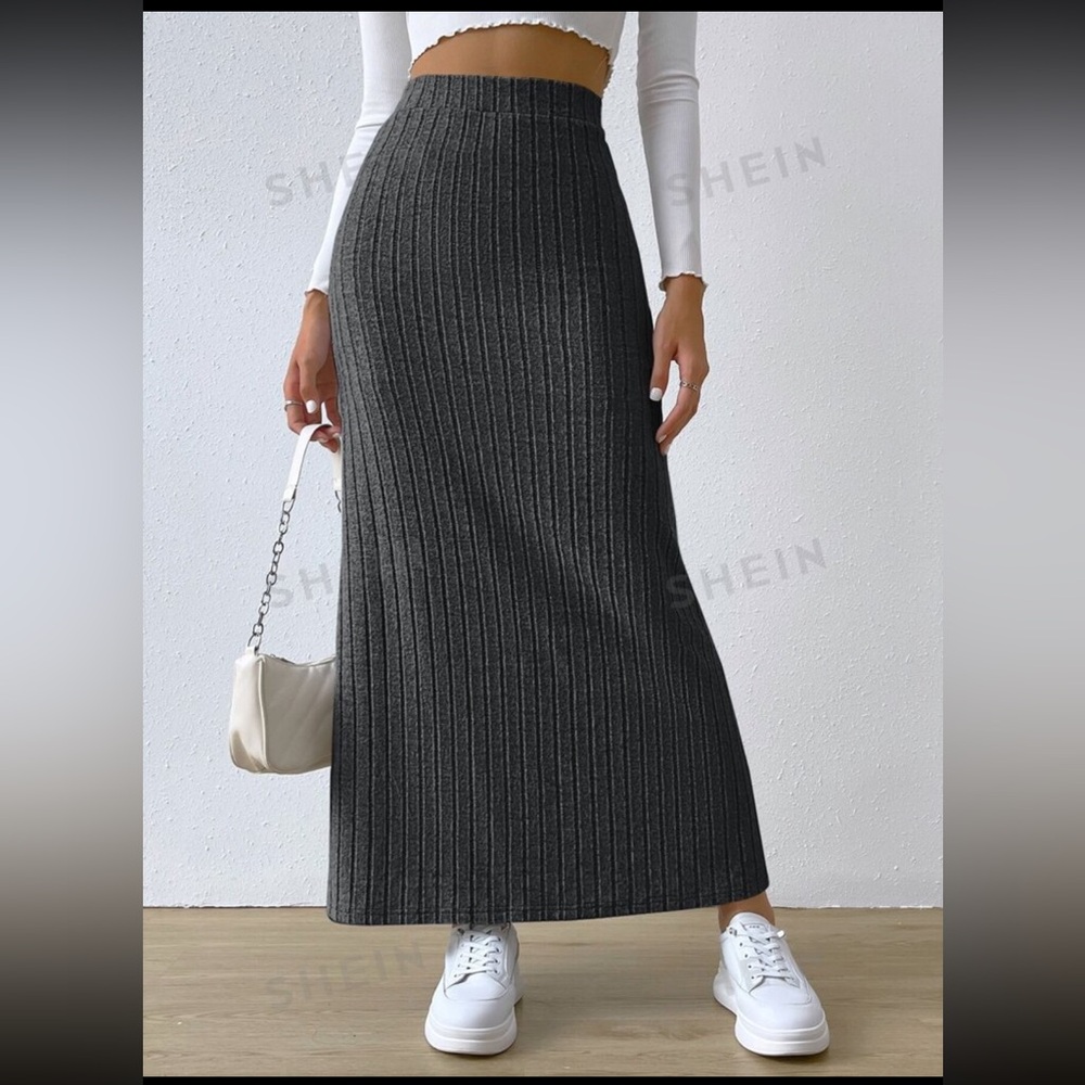 Shein | ribbed maxi skirt size small - Picture 3 of 3